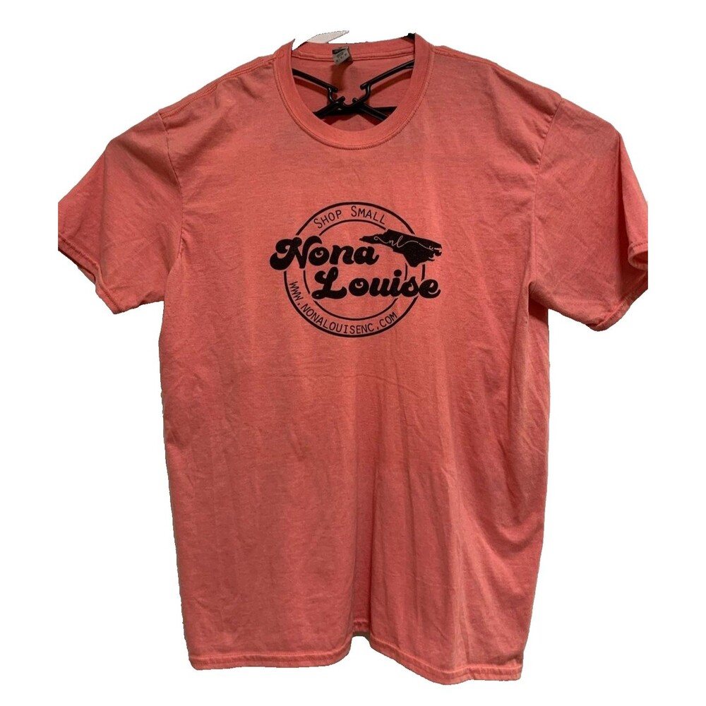 Gildan Softstyle XL T-Shirt Nona Louise NC Shop Small Peach Pink North Carolina